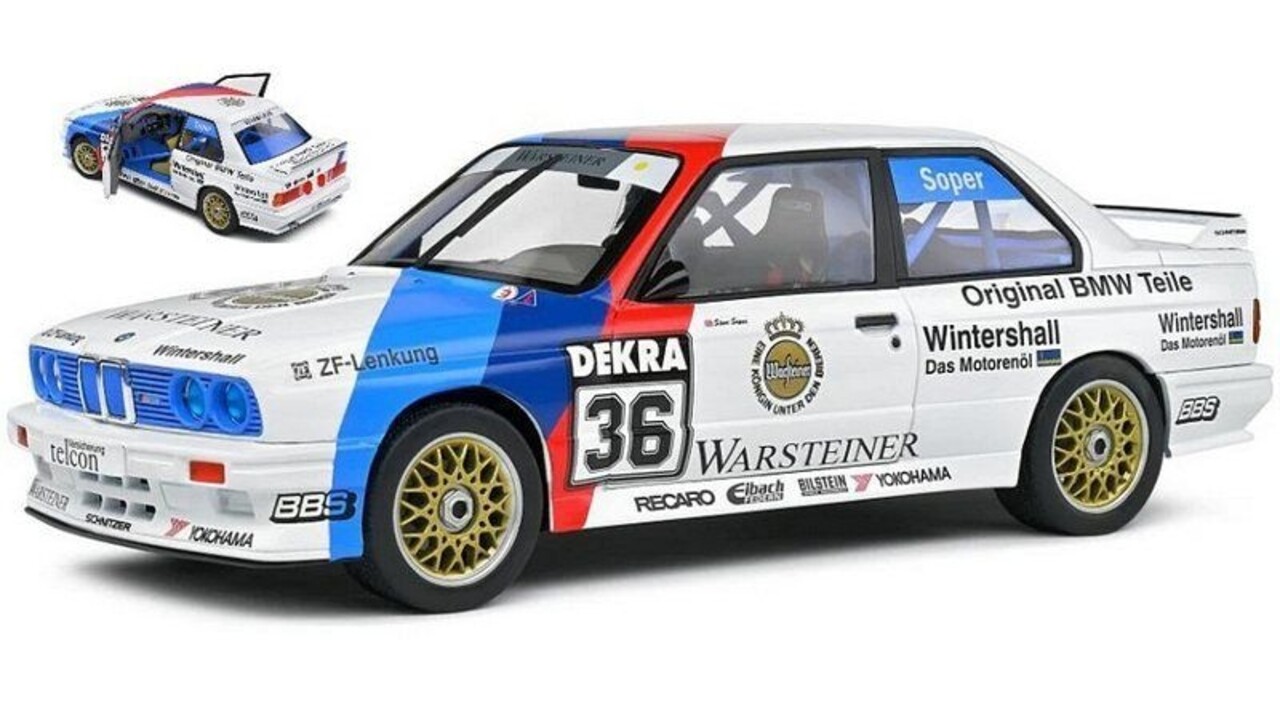 BMW BMW 3-Series (E30) #36 DTM 1989 - 1:18 - Solido BMW BMW 3-Series (E30) #36 DTM 1989 - 1:18 - Solido