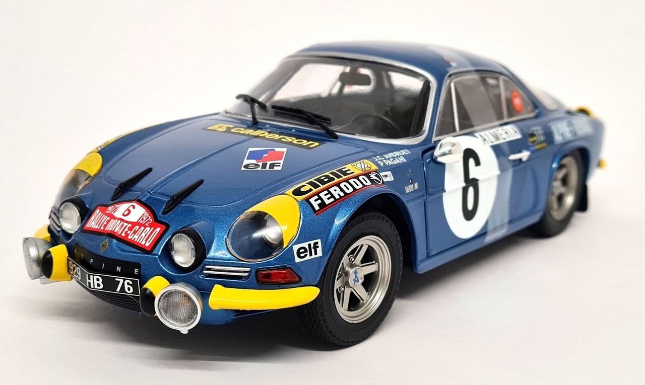 Alpine Alpine A110 1600S #6 Rally Monte Carlo 1972 (Night Version) - 1:18 - Solido