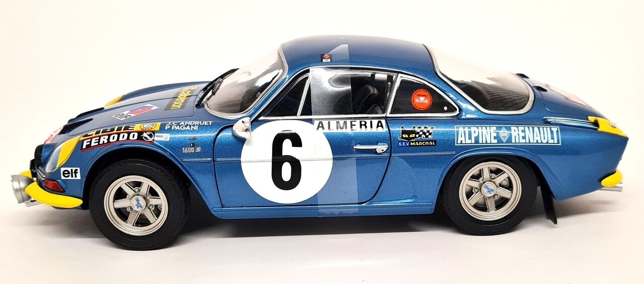 Alpine Alpine A110 1600S #6 Rally Monte Carlo 1972 (Night Version) - 1:18 - Solido
