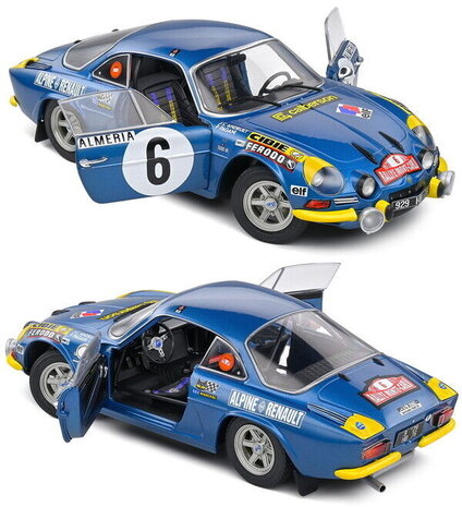 Alpine Alpine A110 1600S #6 Rally Monte Carlo 1972 (Night Version) - 1:18 - Solido