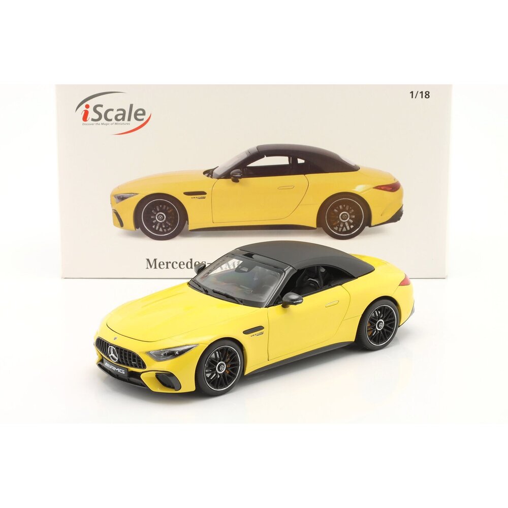 Mercedes Benz AMG SL 63 4Matic (R232) 1:18 iScale Cinza - 20 anos! Loja on-line de miniaturas colecionáveis