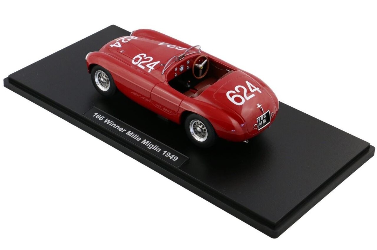 Ferrari Ferrari 166 Winner Mille Miglia #624 1949 - 1:18 - KK Scale Ferrari Ferrari 166 Winner Mille Miglia #624 1949 - 1:18 - KK Scale