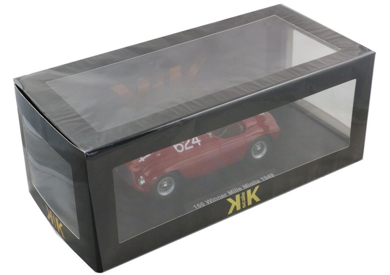 Ferrari Ferrari 166 Winner Mille Miglia #624 1949 - 1:18 - KK Scale Ferrari Ferrari 166 Winner Mille Miglia #624 1949 - 1:18 - KK Scale