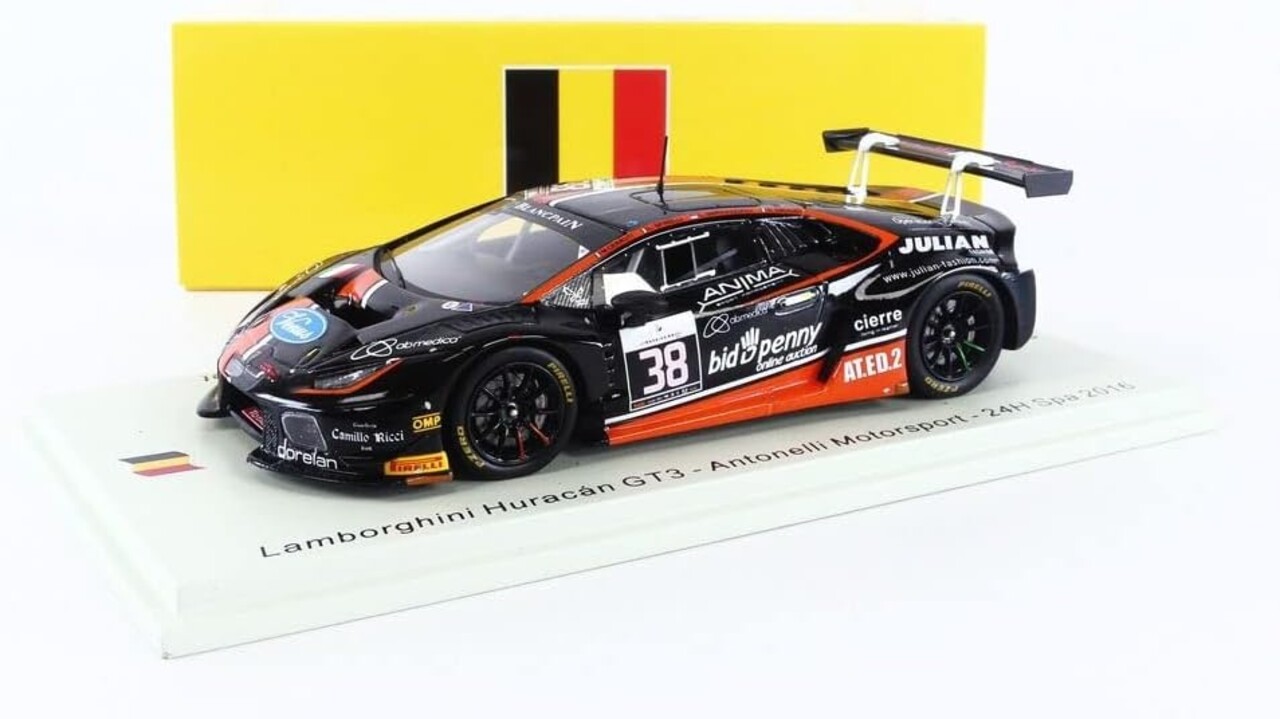 Lamborghini Lamborghini Huracán GT3 Antonelli Motorsport 24H Spa 2016 - 1:43 - Spark Lamborghini Lamborghini Huracán GT3 Antonelli Motorsport 24H Spa 2016 - 1:43 - Spark