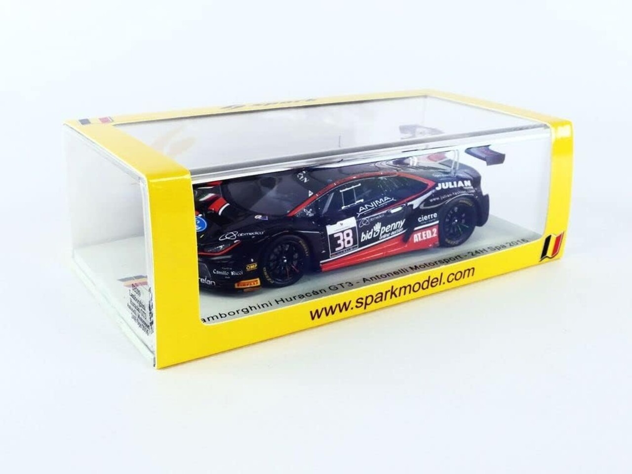 Lamborghini Lamborghini Huracán GT3 Antonelli Motorsport 24H Spa 2016 - 1:43 - Spark Lamborghini Lamborghini Huracán GT3 Antonelli Motorsport 24H Spa 2016 - 1:43 - Spark
