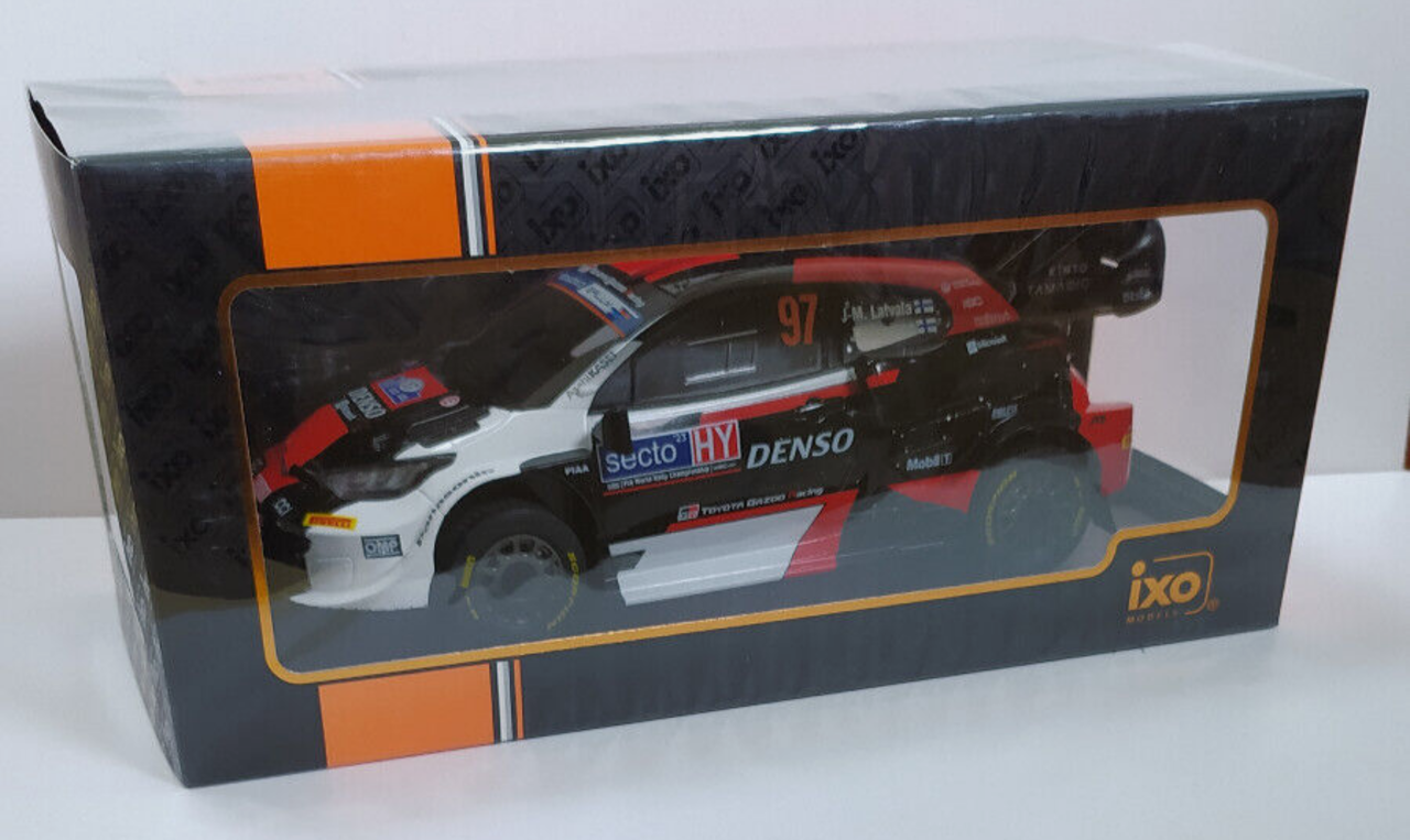 Toyota Toyota GR Yaris Rally1 Hybrid #97 Rally WM Rally Finland 2023 - 1:18 - IXO Models Toyota Toyota GR Yaris Rally1 Hybrid #97 Rally WM Rally Finland 2023 - 1:18 - IXO Models
