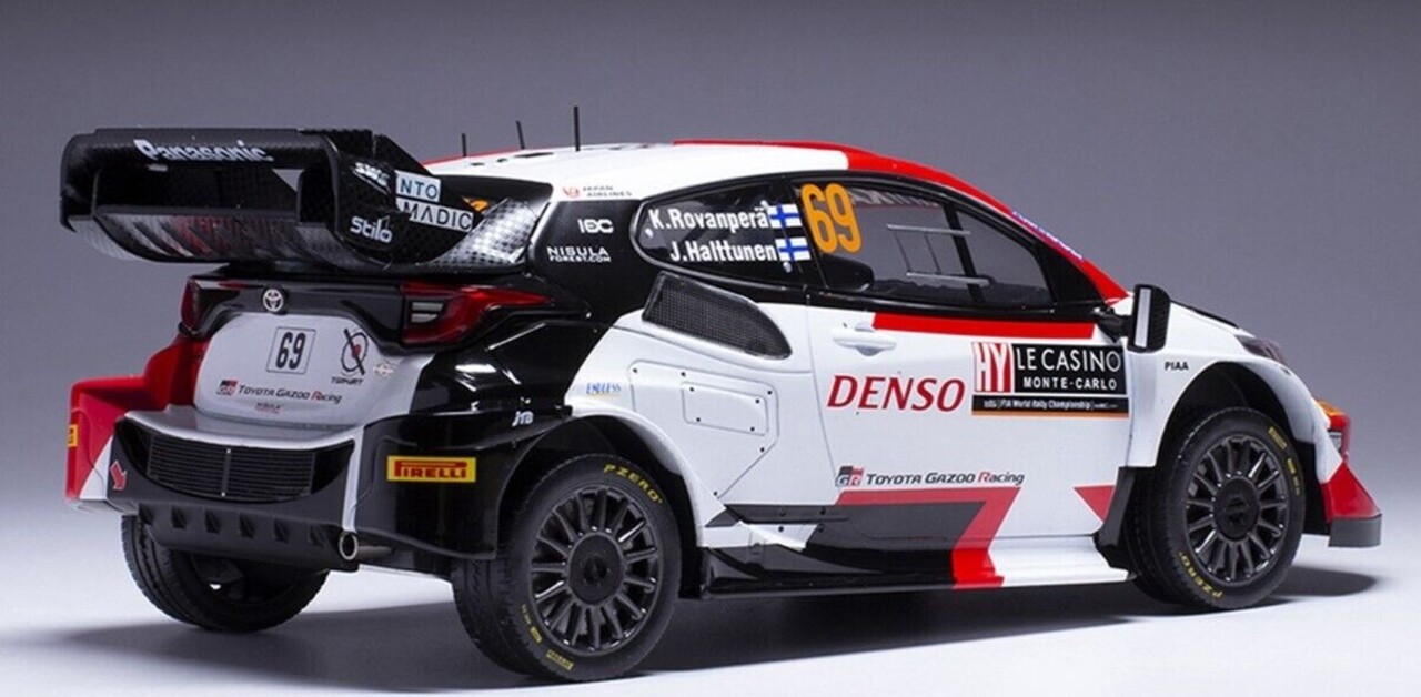 Toyota Toyota GR Yaris Rally1 Hybrid #69 Rally WM Rally Monte Carlo 2023 - 1:18 - IXO Models Toyota Toyota GR Yaris Rally1 Hybrid #69 Rally WM Rally Monte Carlo 2023 - 1:18 - IXO Models