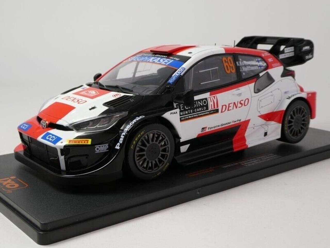 Toyota Toyota GR Yaris Rally1 Hybrid #69 Rally WM Rally Monte Carlo 2023 - 1:18 - IXO Models Toyota Toyota GR Yaris Rally1 Hybrid #69 Rally WM Rally Monte Carlo 2023 - 1:18 - IXO Models