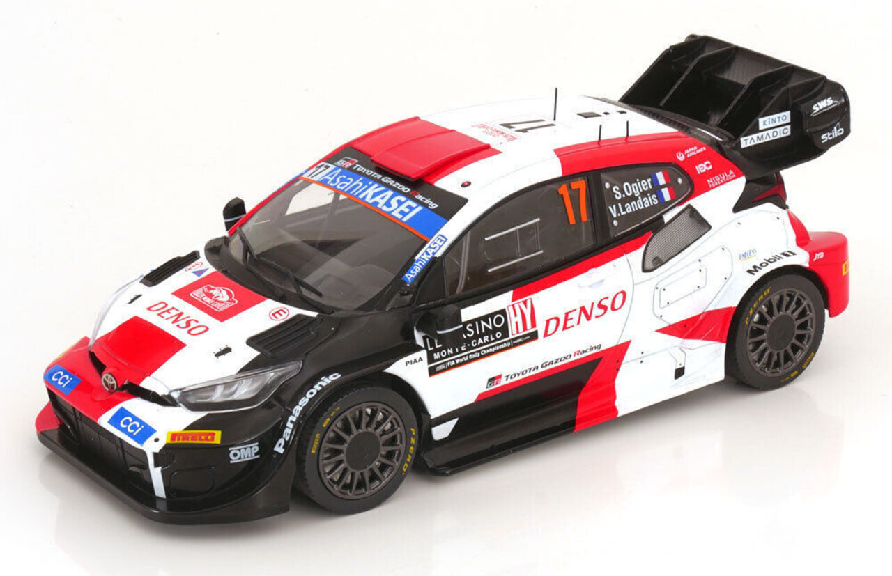 Toyota Toyota GR Yaris Rally1 Hybrid #17 Rally WM Rally Monte Carlo 2023 - 1:18 - IXO Models Toyota Toyota GR Yaris Rally1 Hybrid #17 Rally WM Rally Monte Carlo 2023 - 1:18 - IXO Models