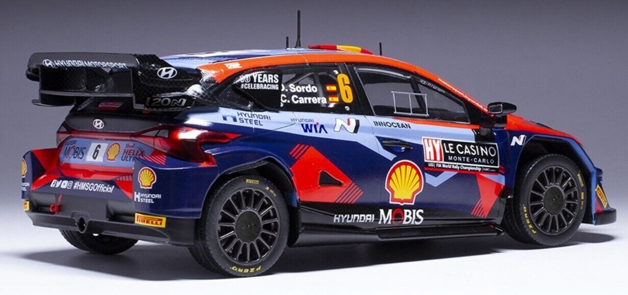 Hyundai Hyundai i20 N Rally 1 #6 RallyWM Rally Monte Carlo 2023 - 1:18 - IXO Models