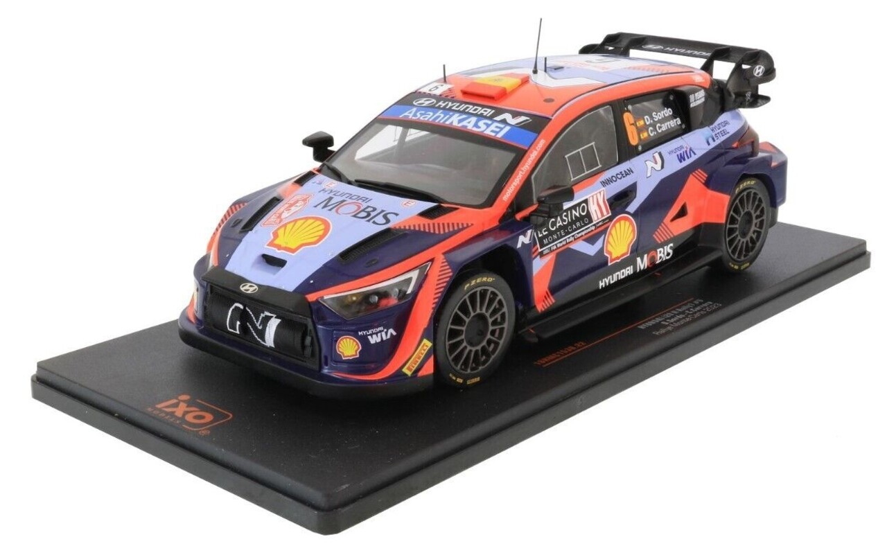 Hyundai Hyundai i20 N Rally 1 #6 Rally WM Rally Monte Carlo 2023 - 1:18 - IXO Models Hyundai Hyundai i20 N Rally 1 #6 Rally WM Rally Monte Carlo 2023 - 1:18 - IXO Models