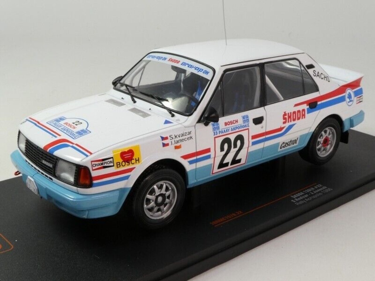 Skoda Skoda 130 LR #22 Rally WM Rally Acropolis 1986 - 1:18 - IXO Models Skoda Skoda 130 LR #22 Rally WM Rally Acropolis 1986 - 1:18 - IXO Models
