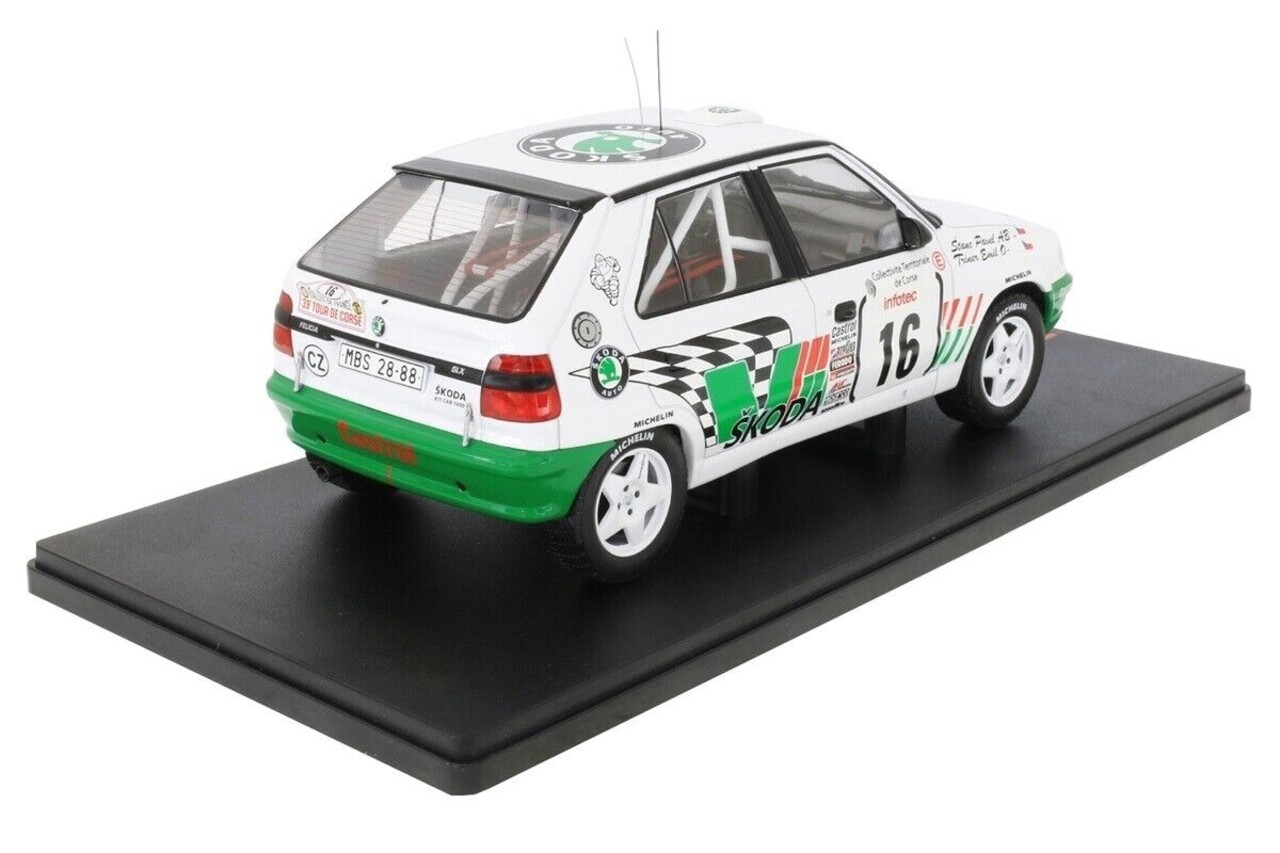Skoda Skoda Felcia Kit Car #16 Rally WM Tour de Corse 1995 - 1:18 - IXO Models Skoda Skoda Felcia Kit Car #16 Rally WM Tour de Corse 1995 - 1:18 - IXO Models