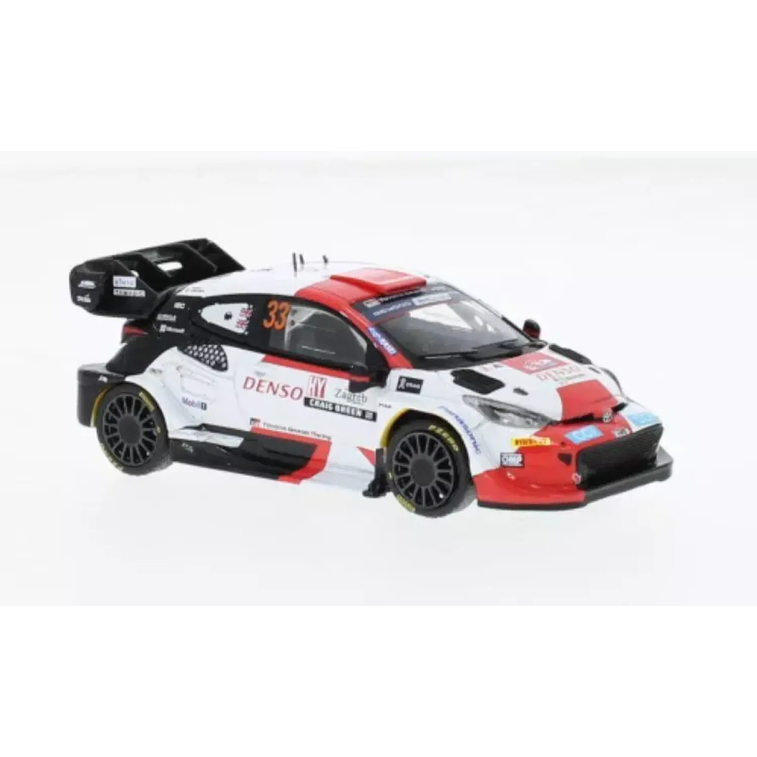 Ixo 1/43 Toyota Yaris Gr Hybrid Rally1 #33 Croatia 2023 – Evans & Martin – Modèle RAM902.22