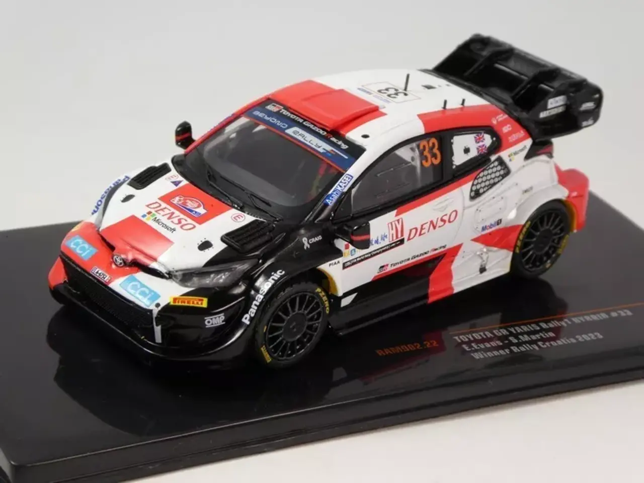 Toyota Toyota GR Yaris #33 Rally 1 Hybrid Rally WM Winner Rally Croatia 2023 - 1:43 - IXO Models Toyota Toyota GR Yaris #33 Rally 1 Hybrid Rally WM Winner Rally Croatia 2023 - 1:43 - IXO Models