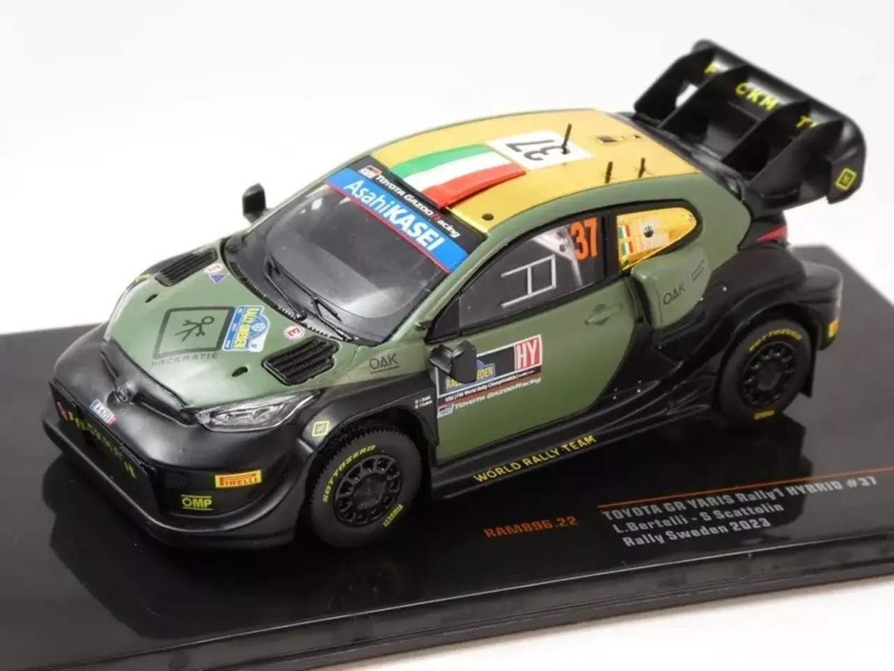 Toyota Toyota GR Yaris Rally 1 Hybrid #37 Rally WM Rally Sweden 2023 - 1:43 - IXO Models Toyota Toyota GR Yaris Rally 1 Hybrid #37 Rally WM Rally Sweden 2023 - 1:43 - IXO Models