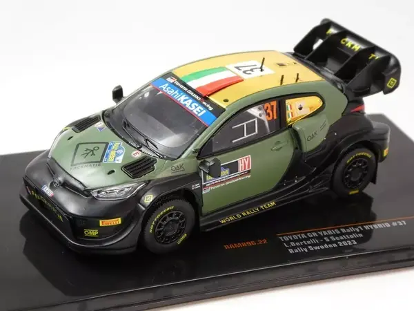 Toyota Toyota GR Yaris Rally 1 Hybrid #37 Rally WM Rally Sweden 2023 - 1:43 - IXO Models Toyota Toyota GR Yaris Rally 1 Hybrid #37 Rally WM Rally Sweden 2023 - 1:43 - IXO Models