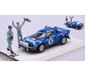 Lancia Lancia Stratos HF #4 Winner Rally Monte Carlo 1979 (Night Version) + 2x Figure - 1:43 - IXO Models Lancia Lancia Stratos HF #4 Winner Rally Monte Carlo 1979 (Night Version) + 2x Figure - 1:43 - IXO Models