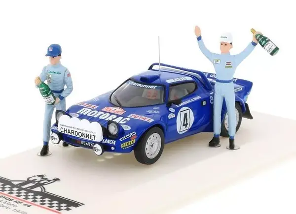 Lancia Lancia Stratos HF #4 Winner Rally Monte Carlo 1979 (Night Version) + 2x Figure - 1:43 - IXO Models Lancia Lancia Stratos HF #4 Winner Rally Monte Carlo 1979 (Night Version) + 2x Figure - 1:43 - IXO Models