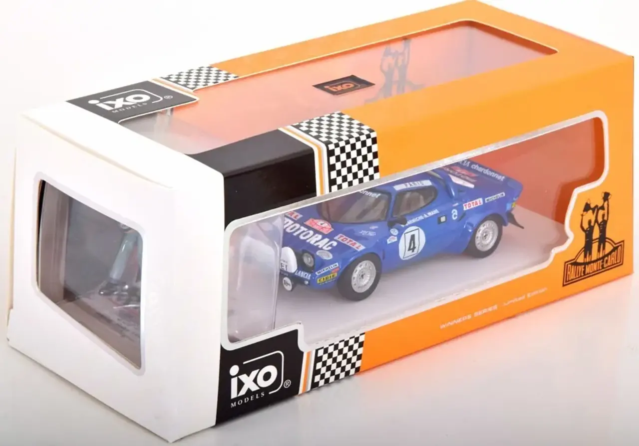 Lancia Lancia Stratos HF #4 Winner Rally Monte Carlo 1979 (Night Version) + 2x Figure - 1:43 - IXO Models Lancia Lancia Stratos HF #4 Winner Rally Monte Carlo 1979 (Night Version) + 2x Figure - 1:43 - IXO Models