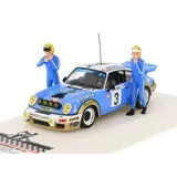 Porsche Porsche 911 Carrera RS #3 Gitanes Rally WM Winner Rally Monte Carlo 1978 + 2 Figure  - 1:43 - IXO Models Porsche Porsche 911 Carrera RS #3 Gitanes Rally WM Winner Rally Monte Carlo 1978 + 2 Figure  - 1:43 - IXO Models