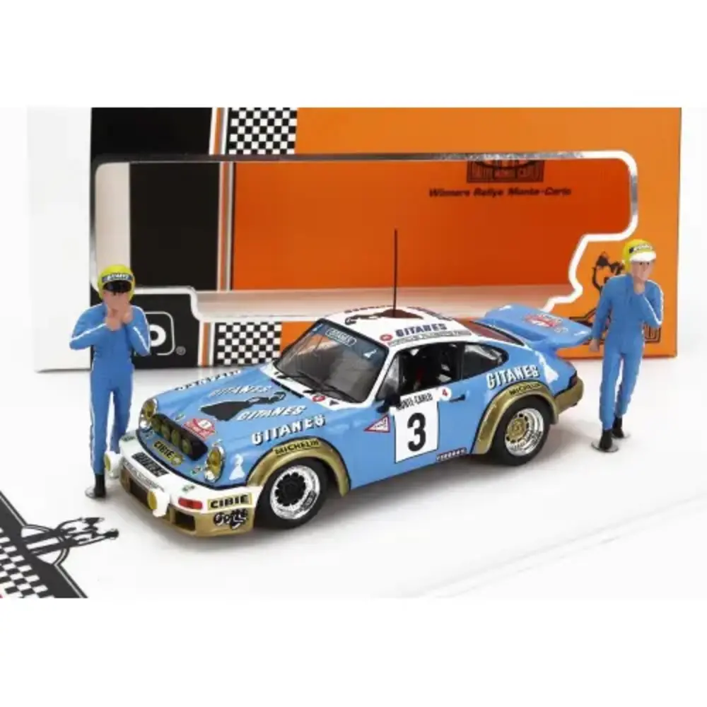 Porsche Porsche 911 Carrera RS #3 Gitanes Rally WM Winner Rally Monte Carlo 1978 + 2 Figure - 1:43 - IXO Models Porsche Porsche 911 Carrera RS #3 Gitanes Rally WM Winner Rally Monte Carlo 1978 + 2 Figure - 1:43 - IXO Models