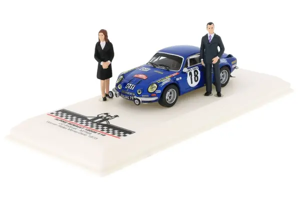Renault Alpine Renault A110 1800 S Winner Rally Monte Carlo 1973 + 2x Figure - 1:43 - IXO Models Renault Alpine Renault A110 1800 S Winner Rally Monte Carlo 1973 + 2x Figure - 1:43 - IXO Models
