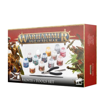 Games workshop Warhammer Age Of Sigmar: Paints + Tools Set - Games workshop