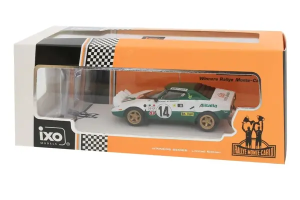Lancia Lancia Stratos HF Alitalia #14 Rally WM Rally Monte Carlo 1975 + 2x Figure - IXO Models Lancia Lancia Stratos HF Alitalia #14 Rally WM Rally Monte Carlo 1975 + 2x Figure - IXO Models