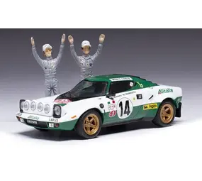 Lancia Lancia Stratos HF Alitalia #14 Rally WM  Rally Monte Carlo 1975 + 2x Figure - 1:43 - IXO Models Lancia Lancia Stratos HF Alitalia #14 Rally WM  Rally Monte Carlo 1975 + 2x Figure - 1:43 - IXO Models