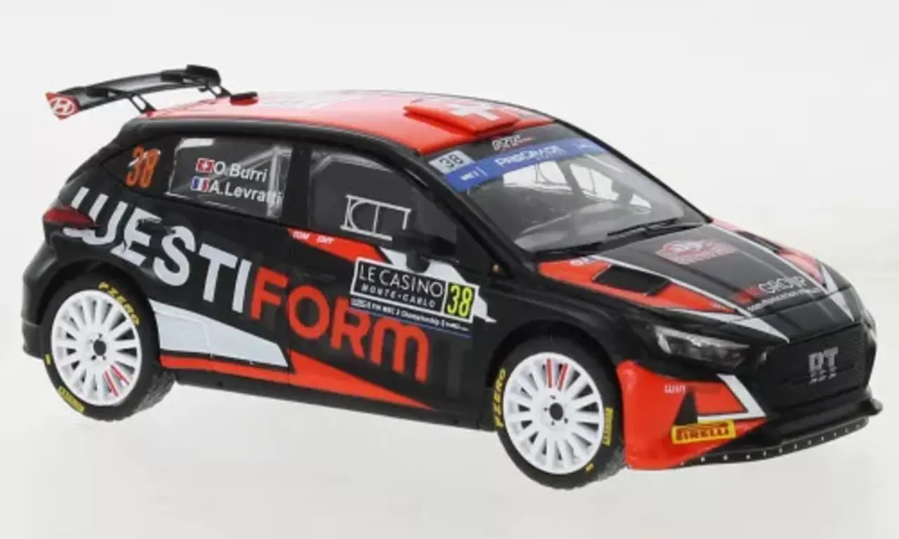 Hyundai Hyundai i20 N Rally 2 #38 Rally Monte Carlo 2023  - 1:43 - IXO Models Hyundai Hyundai i20 N Rally 2 #38 Rally Monte Carlo 2023  - 1:43 - IXO Models