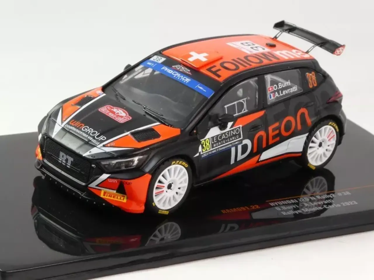 Hyundai Hyundai i20 N Rally 2 #38 Rally Monte Carlo 2023  - 1:43 - IXO Models Hyundai Hyundai i20 N Rally 2 #38 Rally Monte Carlo 2023  - 1:43 - IXO Models