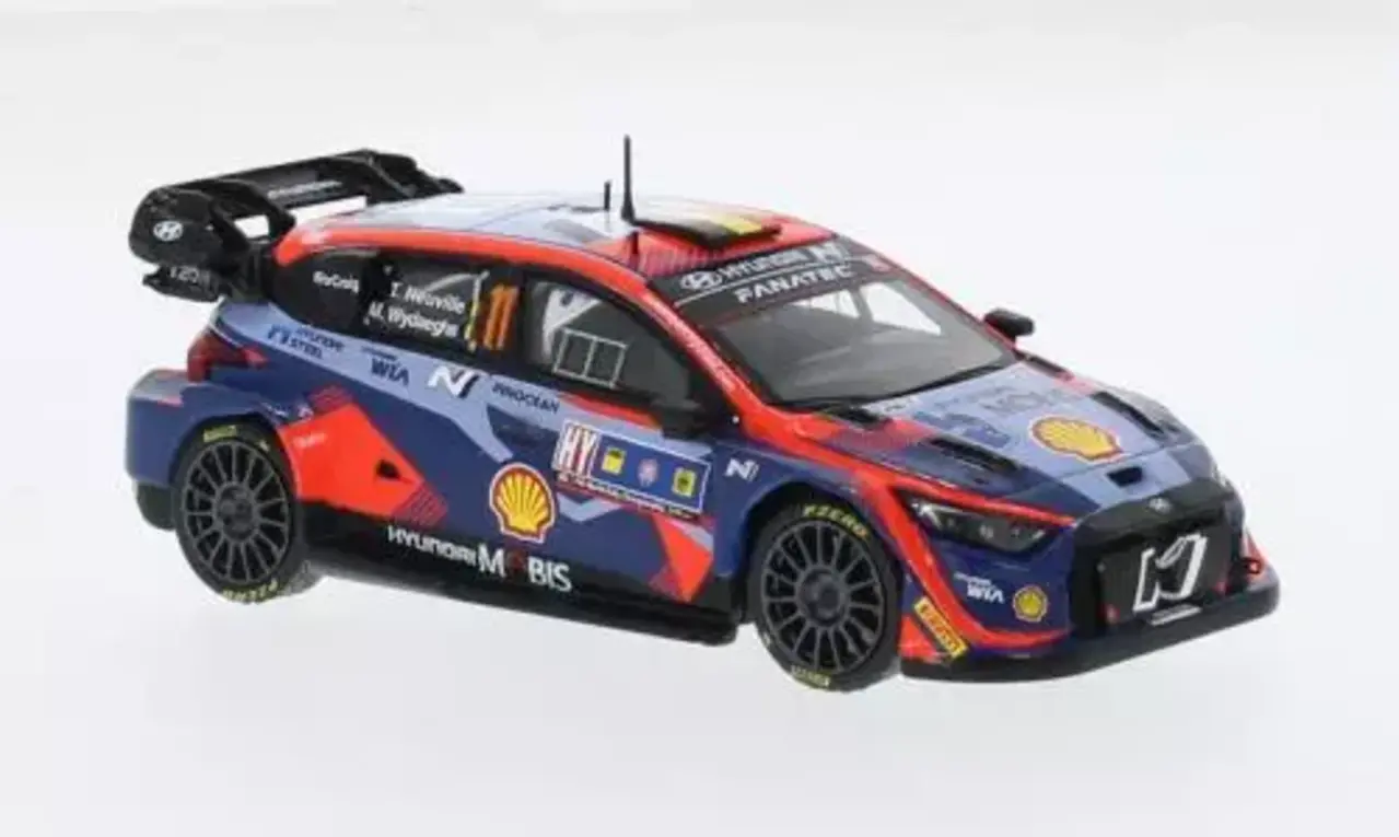 Hyundai Hyundai i20 N Rally 1 #11 Rally WM Central European Rally 2023 - 1:43 - IXO Models Hyundai Hyundai i20 N Rally 1 #11 Rally WM Central European Rally 2023 - 1:43 - IXO Models