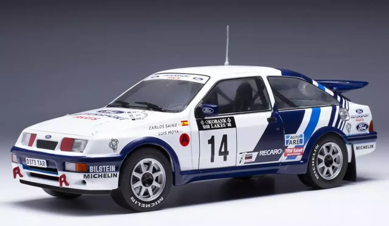 Ford Ford Sierra RS Cosworth #14 Rally WM Rally Finland 1000 Lakes 1988 - 1:24 - IXO Models Ford Ford Sierra RS Cosworth #14 Rally WM Rally Finland 1000 Lakes 1988 - 1:24 - IXO Models