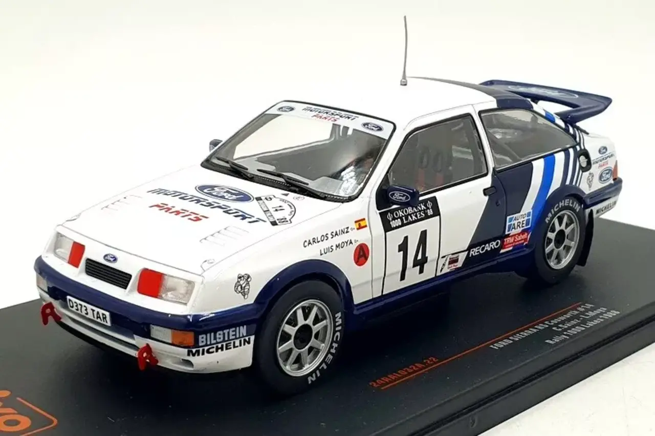 Ford Ford Sierra RS Cosworth #14 Rally WM Rally Finland 1000 Lakes 1988 - 1:24 - IXO Models Ford Ford Sierra RS Cosworth #14 Rally WM Rally Finland 1000 Lakes 1988 - 1:24 - IXO Models