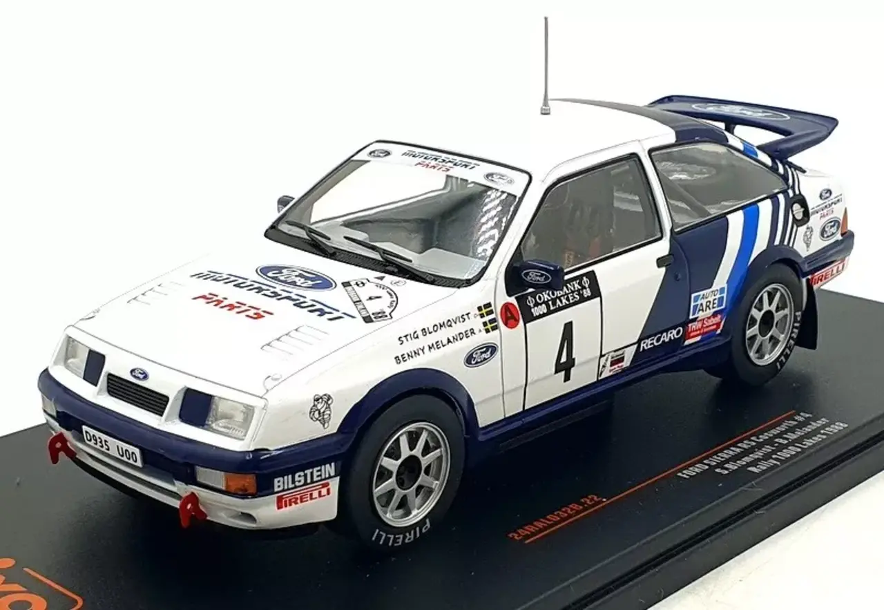 Ford Ford Sierra RS Cosworth #4 Rally WM Rally Finland 1000 Lakes 1988 - 1:24 - IXO Models