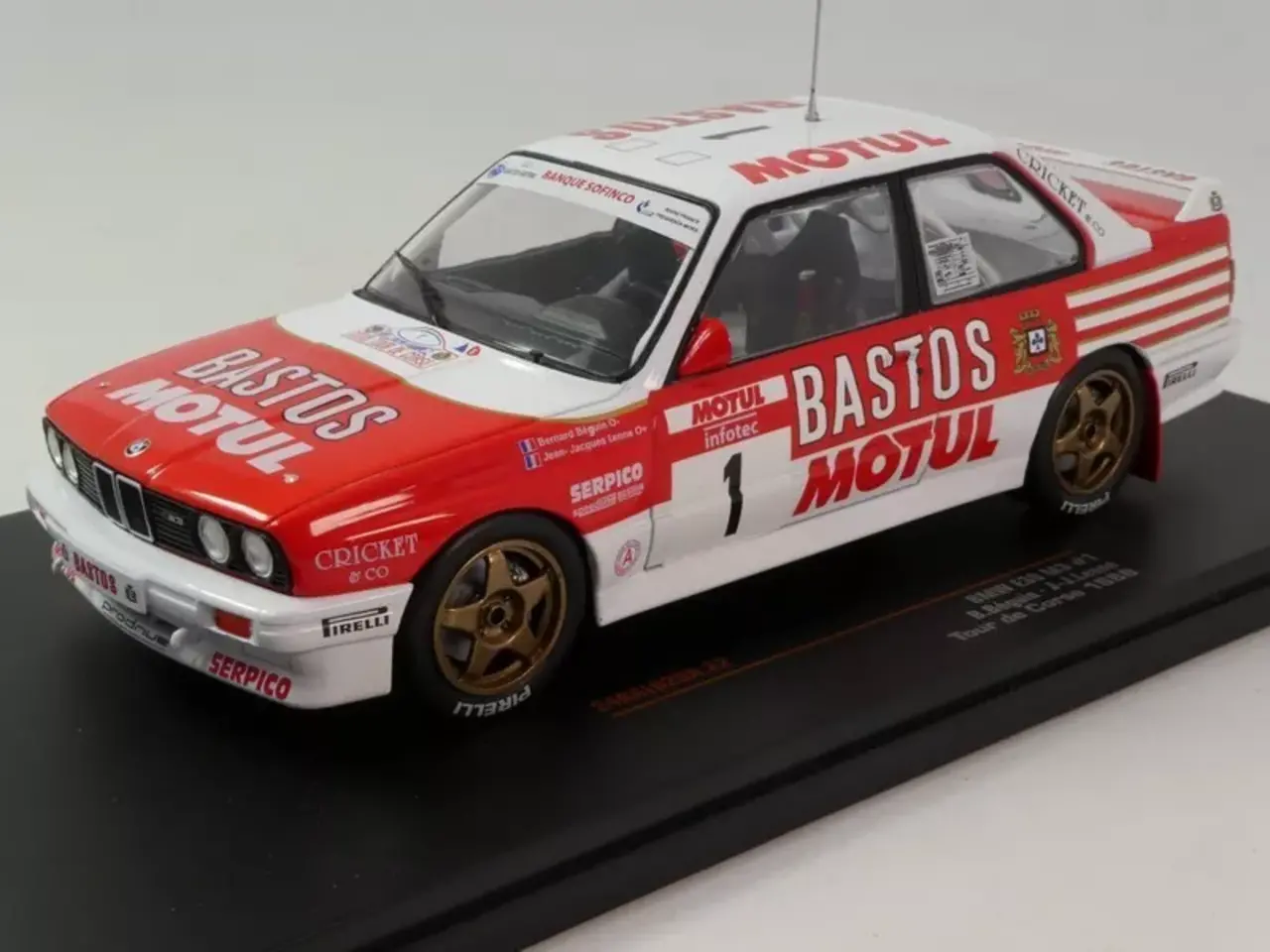 BMW BMW M3 (E30) #1 'Bastos' Rally WM Rally Tour de Corse 1988  - 1:24 - IXO Models BMW BMW M3 (E30) #1 'Bastos' Rally WM Rally Tour de Corse 1988  - 1:24 - IXO Models