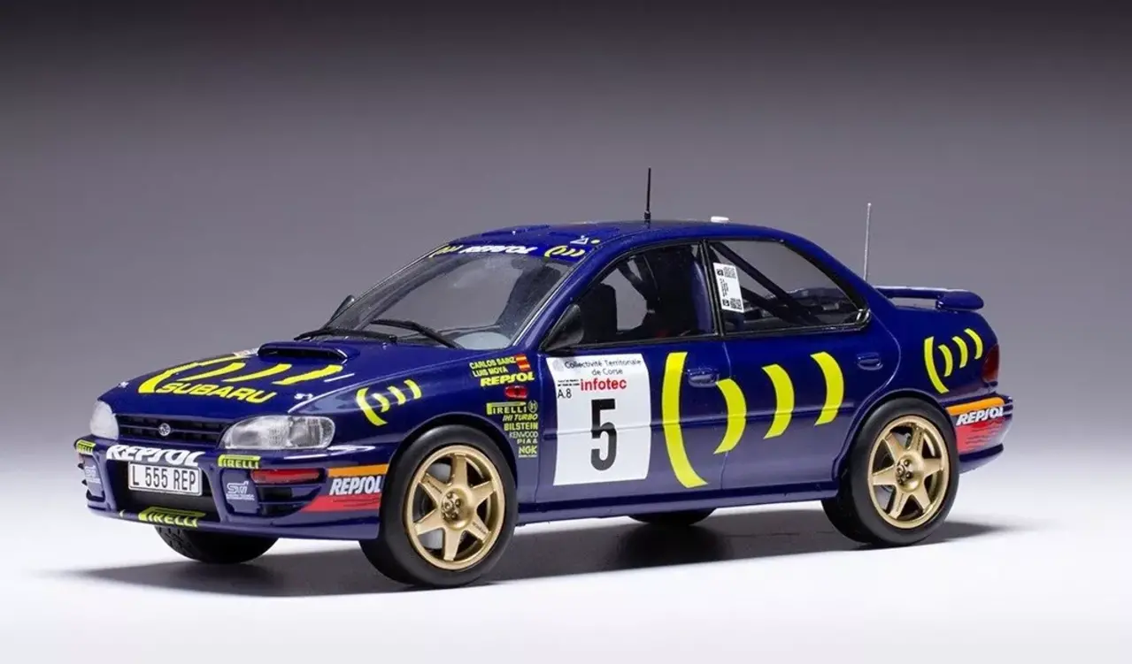 Subaru Subaru Impreza 555 #5 Rally WM Rally Tour de Corse 1995 - 1:24 - IXO Models