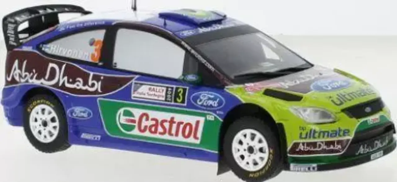 Ford Ford Focus RS WRC #4 Rally WM Rally Sardinia 2009 - 1:24 - IXO Models Ford Ford Focus RS WRC #4 Rally WM Rally Sardinia 2009 - 1:24 - IXO Models