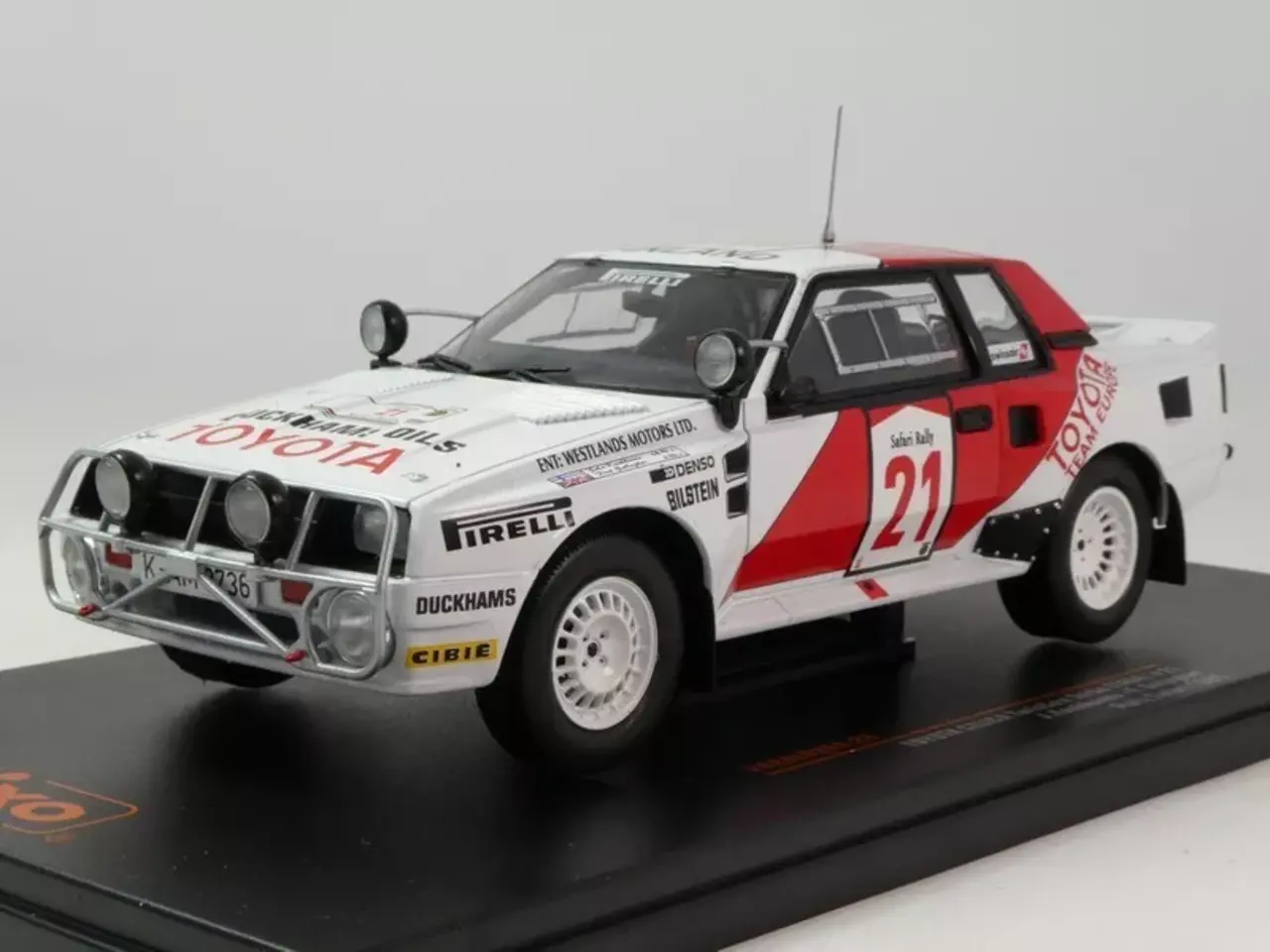 Toyota Toyota Celica TwinCam Turbo (TA64) #21 Rally WM Safari Rally 1985 - 1:24 - IXO Models Toyota Toyota Celica TwinCam Turbo (TA64) #21 Rally WM Safari Rally 1985 - 1:24 - IXO Models