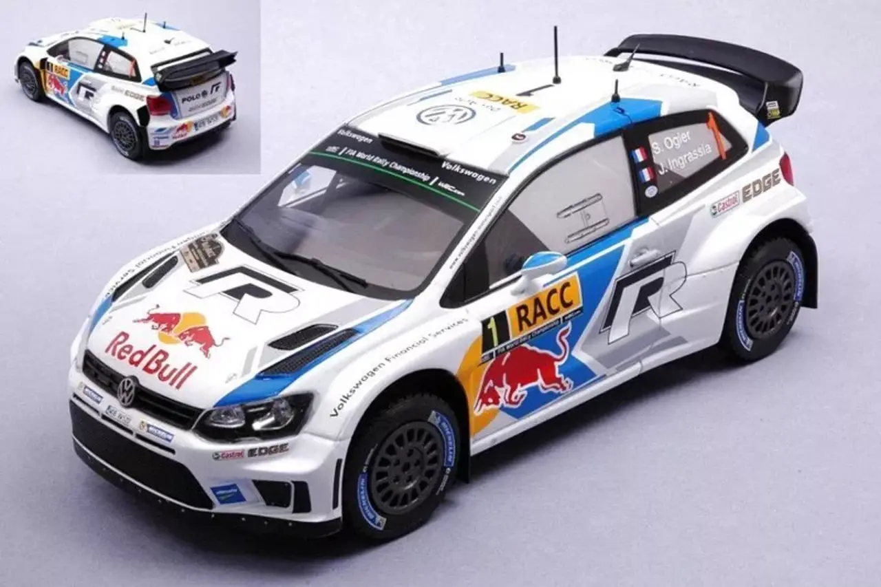 Volkswagen VW Polo R WRC #1 Red Bull Rally WM Rally Catalonia 2014  - 1:24 - IXO Models
