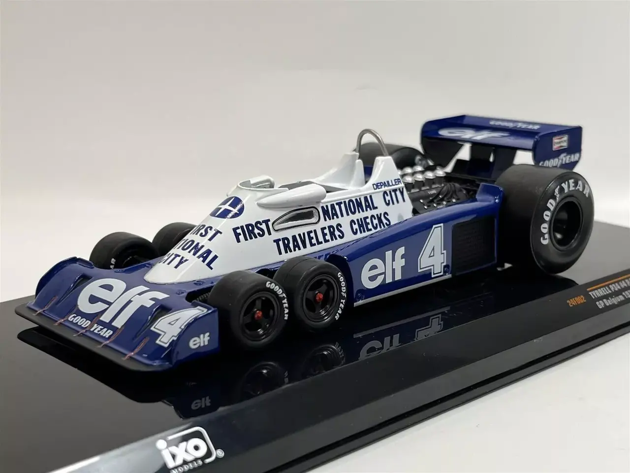 Formule 1 Tyrrell P34 Elf Ford #4 GP Belgium 1977 - 1:24 - IXO Models Formule 1 Tyrrell P34 Elf Ford #4 GP Belgium 1977 - 1:24 - IXO Models