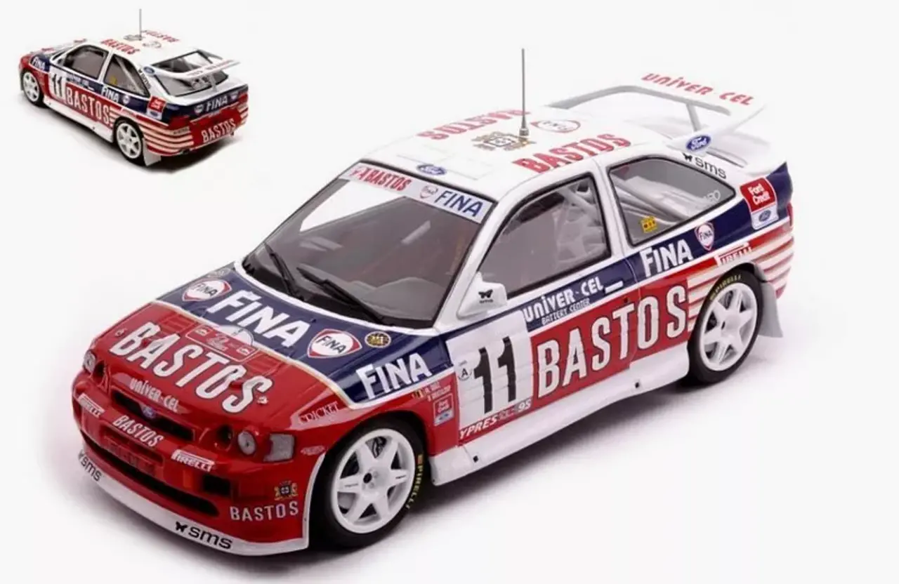 Ford Ford Escort RS Cosworth #11 'Bastos' 24H Ypres 1995 - 1:24 - IXO Models Ford Ford Escort RS Cosworth #11 'Bastos' 24H Ypres 1995 - 1:24 - IXO Models