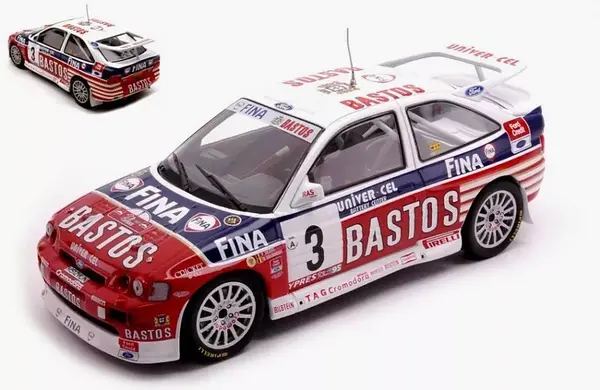 Ford Ford Escort RS Cosworth #3 'Bastos' 24H Ypres 1995 - 1:24 - IXO Models Ford Ford Escort RS Cosworth #3 'Bastos' 24H Ypres 1995 - 1:24 - IXO Models
