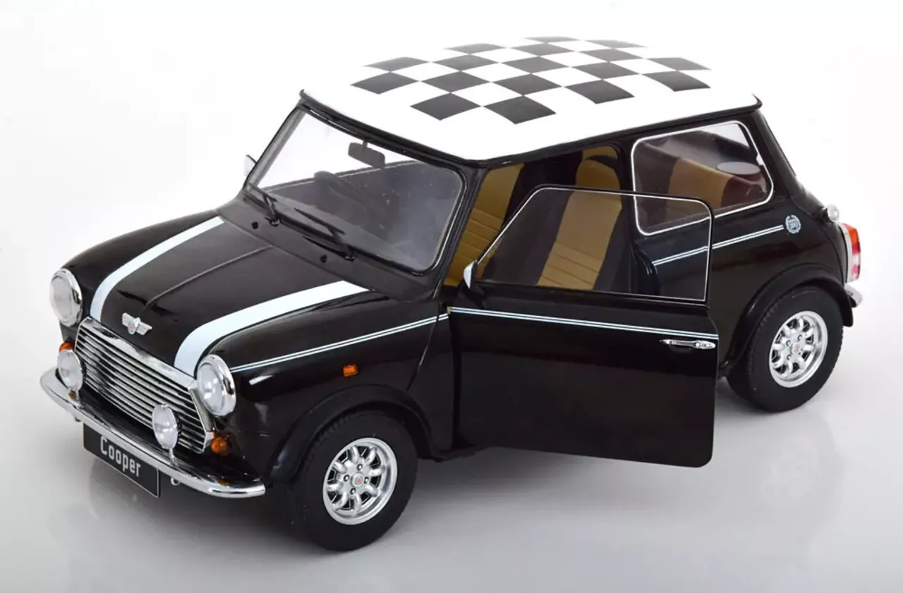 Mini Mini Cooper RHD  1992 + Chequered Flag - 1:12 - KK Scale