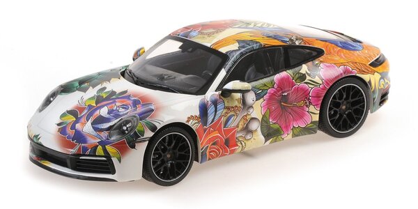 Porsche Porsche 911 Carrera 4S Flower Design 2019 - 1:18 - Minichamps