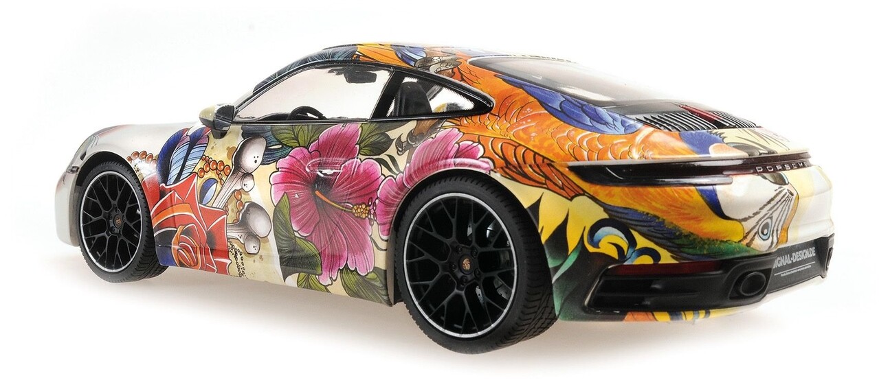 Porsche Porsche 911 Carrera 4S Flower Design 2019 - 1:18 - Minichamps