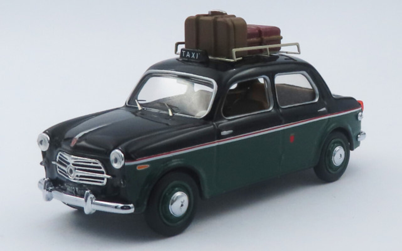 Fiat Fiat 1100 Taxi Rome 1956 + Roof Rack + Luggage - 1:43 - Rio