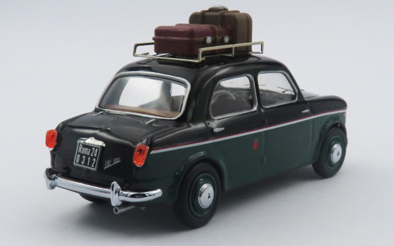 Fiat Fiat 1100 Taxi Rome 1956 + Roof Rack + Luggage - 1:43 - Rio