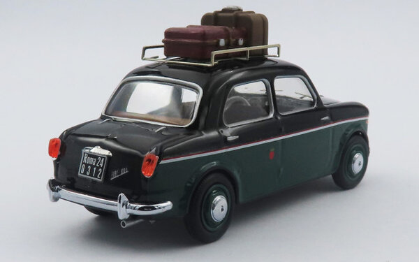 Fiat Fiat 1100 Taxi Rome 1956 + Roof Rack + Luggage - 1:43 - Rio